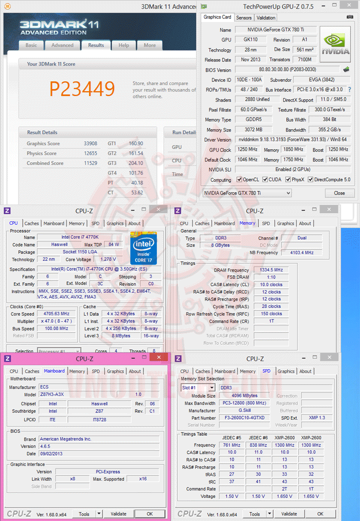 11 ECS L337 GANK DRONE Z87H3 A3X Motherboard Review