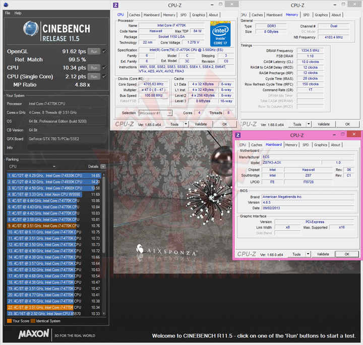 c115 ECS L337 GANK DRONE Z87H3 A3X Motherboard Review