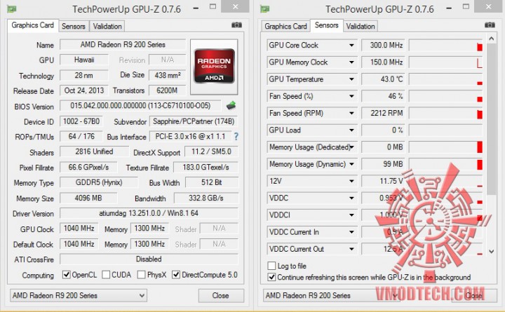 gpuz 720x445 SAPPHIRE TRI X R9 290X 4GB GDDR5 OC (UEFI)