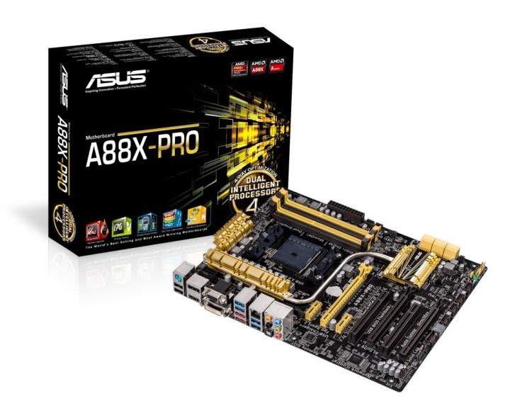 a88x pro merge 720x583 เอซุส เปิดตัวเมนบอร์ด 5 ตัว ที่ใช้ซ็อกเก็ต FM2+ สำหรับชิป AMD APU รุ่นใหม่  มาพร้อมกับ Dual Intelligent Processors 4 พิเศษ ที่มีเทคโนโลยี 4 Way Optimization และ GPU Boost ที่เร่งความเร็วและประสิทธิภาพด้านกราฟิกแบบผสานได้มากถึง 30%