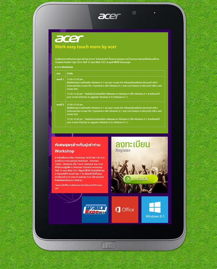 acer iconia w4 workshop Work easy touch more by acer