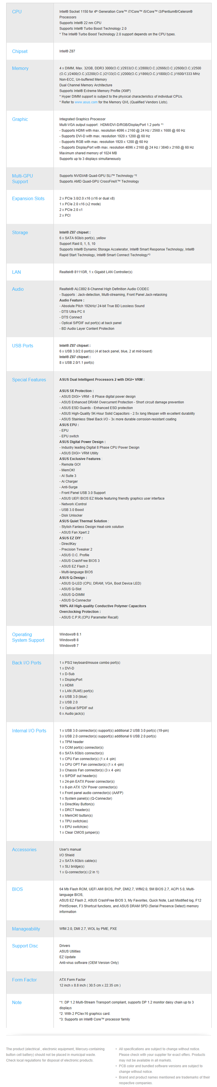 s2 ASUS Z87 A Motherboard Review