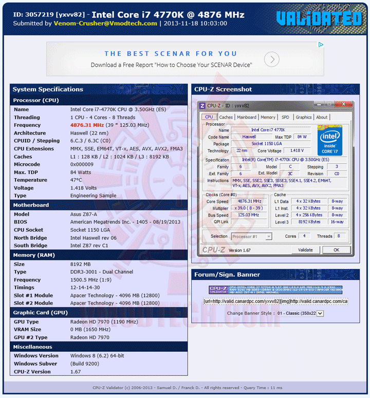 validate ASUS Z87 A Motherboard Review