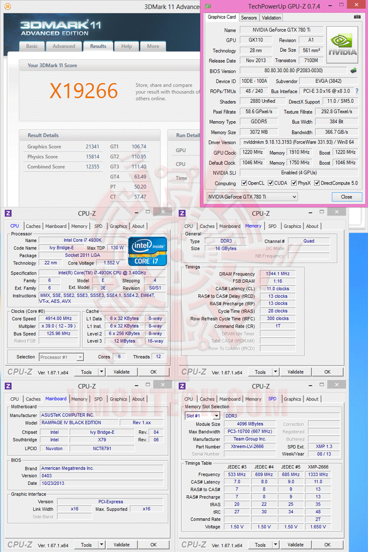 11 4way 780x ASUS RAMPAGE IV BLACK EDITION Motherboard Review