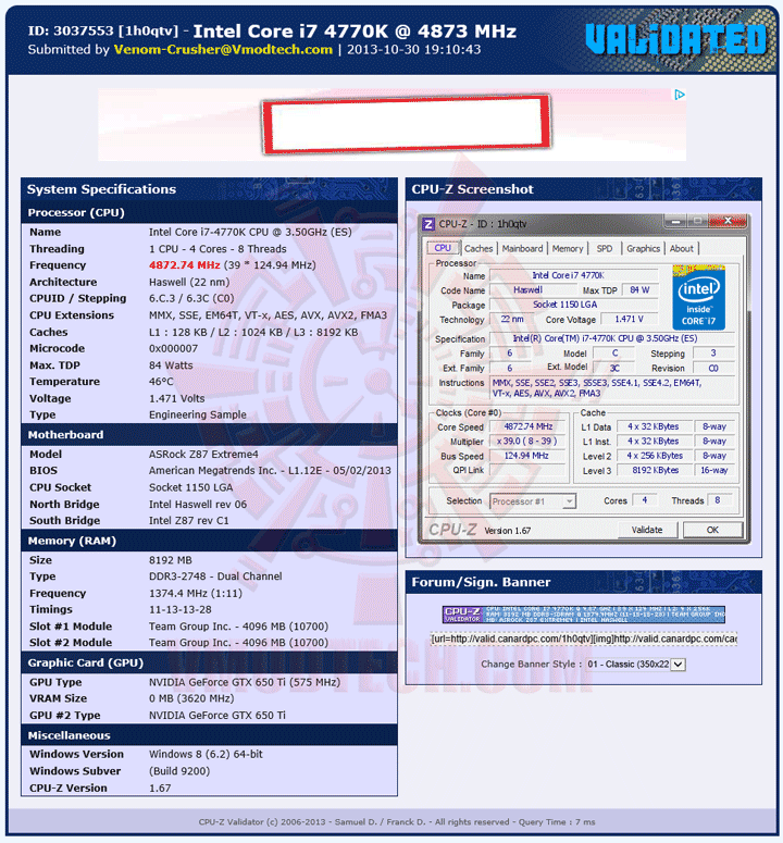 validate ASROCK Z87 EXTREME 4 Motherboard Review