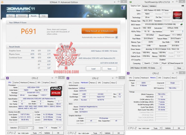 3d11 720x526 AMD Athlon 5350 APU “Kabini” & ASRock AM1H ITX Review