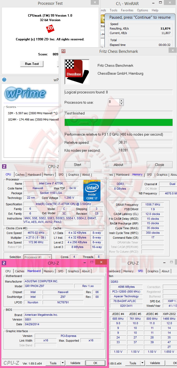 v ASUS TUF GRYPHON Z97 mATX Motherboard Review