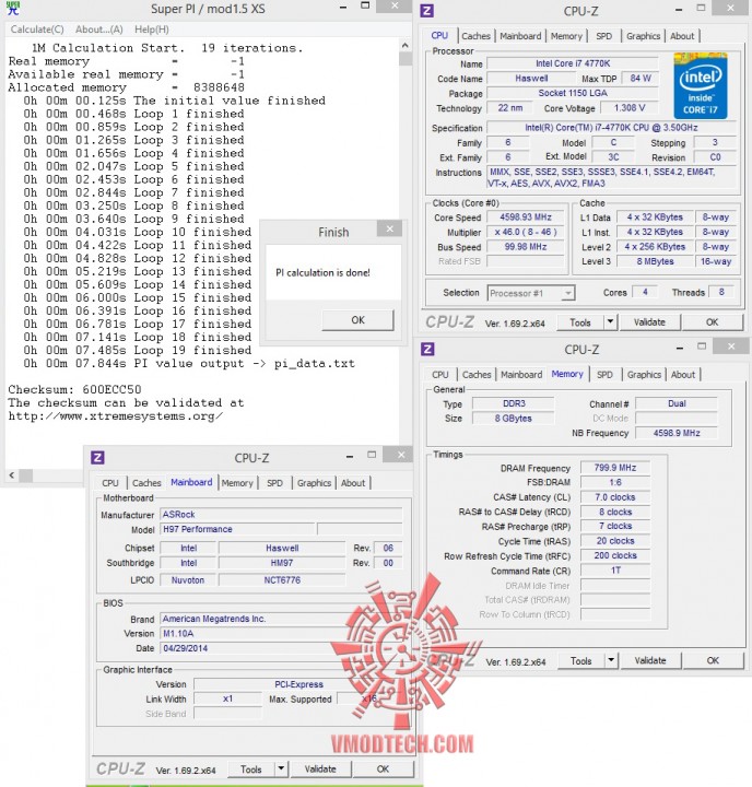 superpi1mb 688x720 ASRock Booth @ COMPUTEX TAIPEI 2014 (ASRock Fatal1ty H97 Performance)