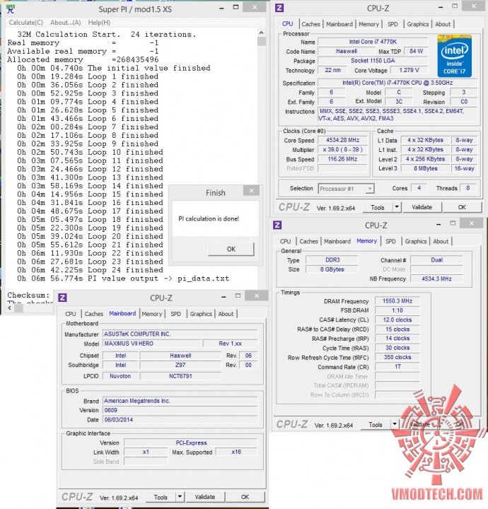 superpi32 690x720 Team Xtreem PC3 22400 DDR3 2800 8GB Memory Kit Review