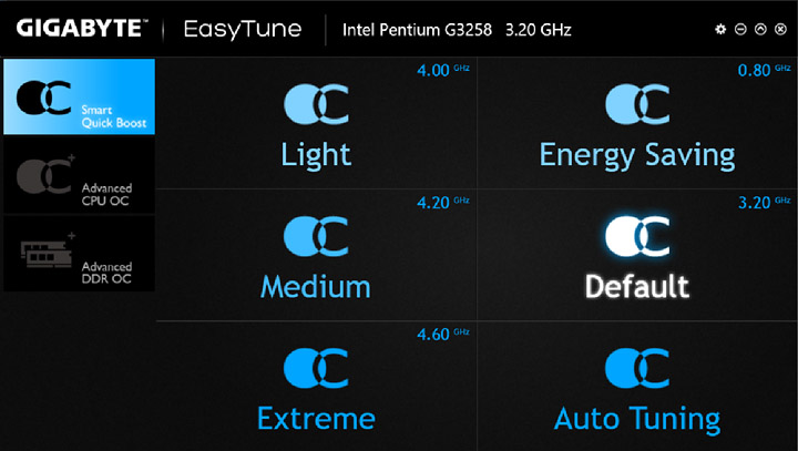 014 GIGABYTE EasyTune สุดยอดโปรแกรมโอเวอร์คล็อกที่พร้อมสำหรับหน่วยประมวลผล Intel® Pentium® Anniversary Edition CPUs ใหม่ล่าสุด