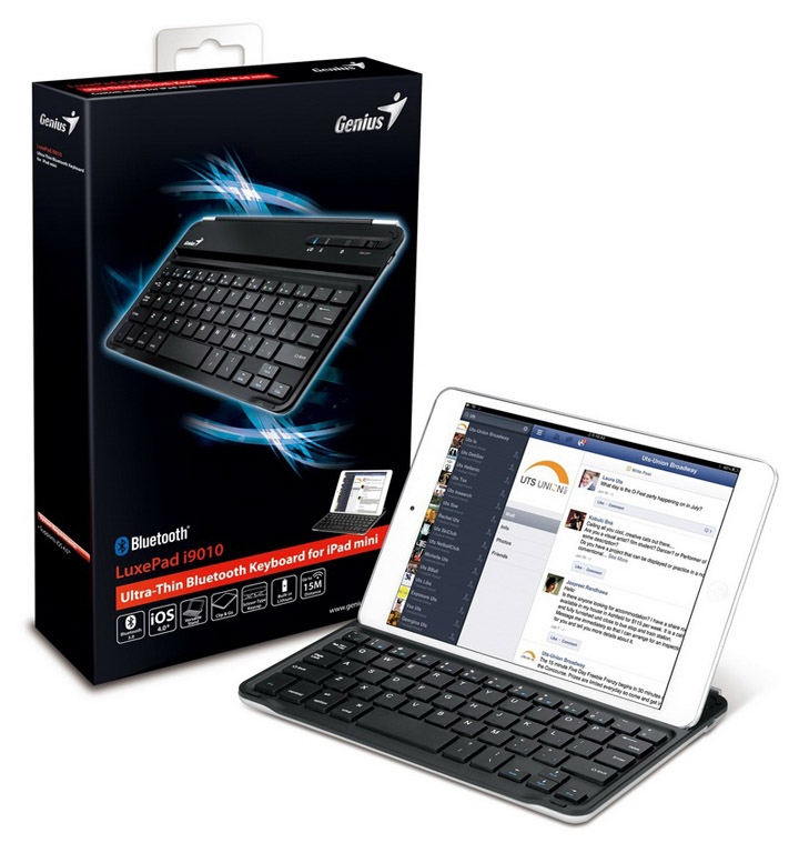 luxepad i9010 3d box b LuxePad i9010  คีย์บอร์ด Bluetooth สุดบางเฉียบ เกิดมาเพื่อ iPad mini ของคุณ !