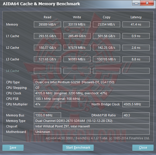 aida64 mem MSI GAMING NIGHTBLADE Z97 Barebone computer Review