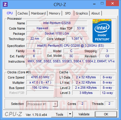 cpu z 01 MSI GAMING NIGHTBLADE Z97 Barebone computer Review