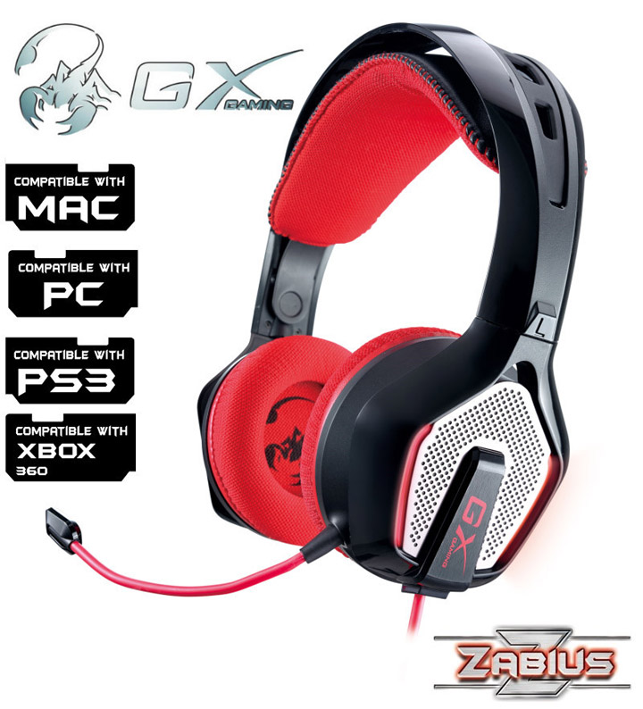 02 Zabius universal gaming headset ชุดหูฟัง LED สุดล้ำ สำหรับเกมเมอร์ทุกกลุ่มทุกแนว