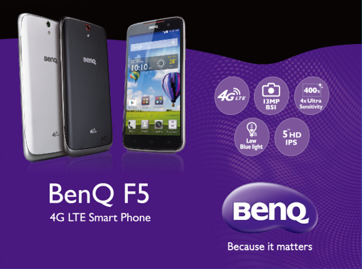 012 BenQ F5 4G LTE Smart Phone