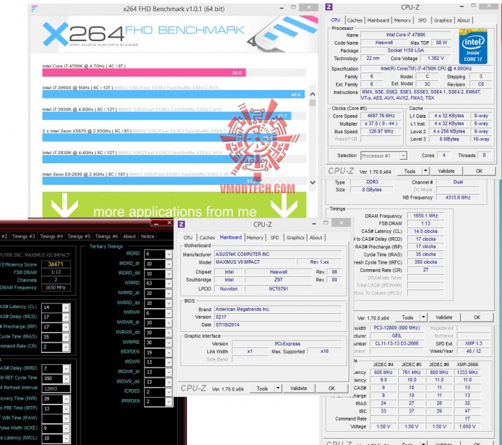 x264 3300 2 720x638 Geil EVO POTENZA 2666MHz C11 8GB