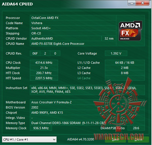 aida64 df AMD FX 8370E PROCESSOR REVIEW