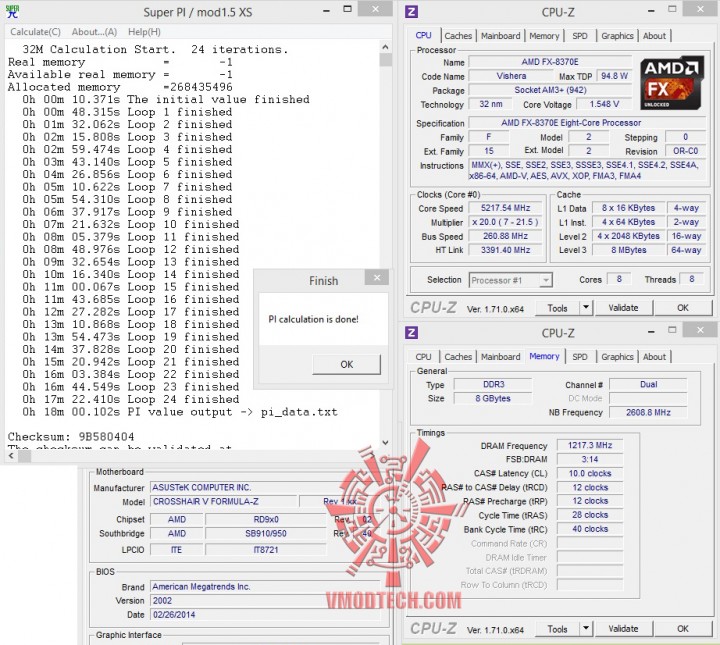 superpi32 720x645 AMD FX 8370E PROCESSOR REVIEW