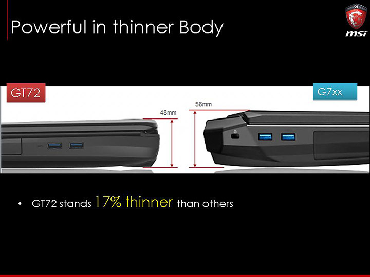 slide4 ภาพบรรยากาศงาน MSI N16 Product Launch เปิดตัว Notebook รุ่นใหม่ที่ใช้ GPU รุ่นใหม่ล่าสุด NVIDIA GeForce GTX 900M