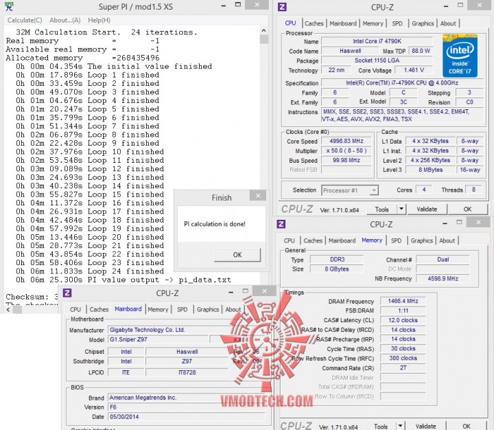 superpi32 5ghz 720x626 GIGABYTE G1.Sniper Z97