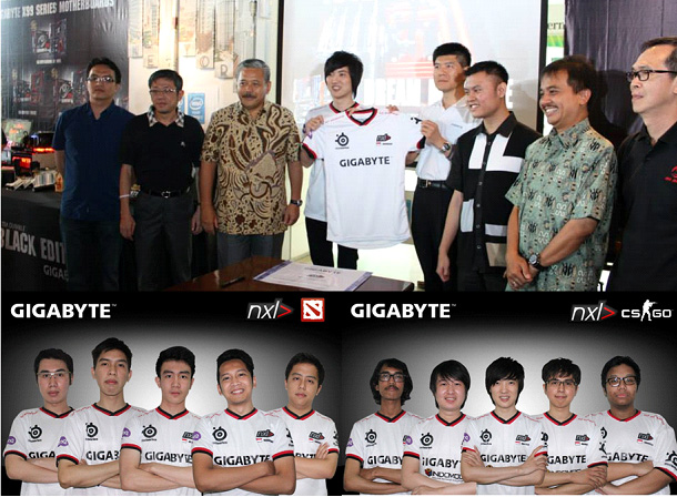 013 GIGABYTE ประกาศเซ็นสัญญาทีม nxl> ทีม eSports ที่โด่งดังในอินโดนีเซีย  ทีมสมาชิกใหม่ลำดับที่ 11 ของสังกัดทีม GIGABYTE G1 