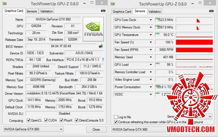 gpuz maxx 720x452 ASUS STRIX GTX980 DC2OC 4GD5