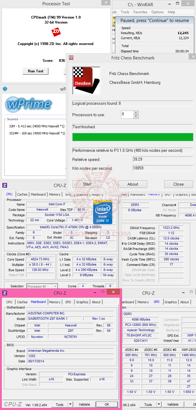 v ASUS TUF SABERTOOTH Z97 MARK 1 Motherboard Review with Intel Core i7 4790K