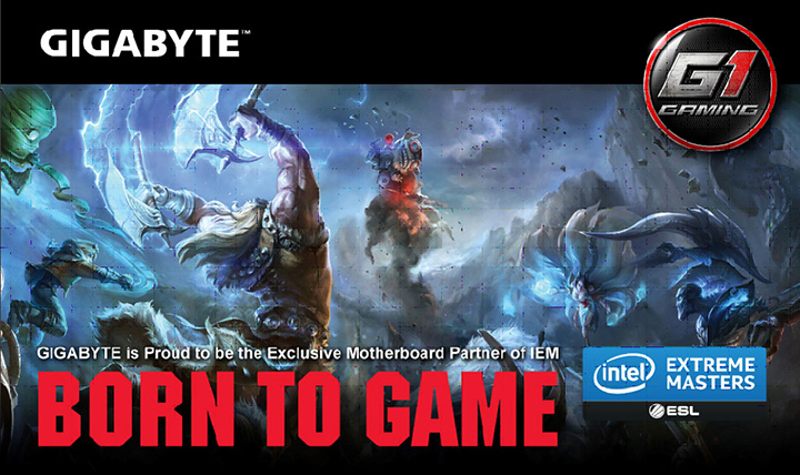 01 GIGABYTE ร่วมเป็นผู้สนับสนุนหลักในงาน IEM  การแข่งขันในรอบคัดเลือกที่ไต้หวัน และรอบชิงชนะเลิศที่โปแลนด์ ร่วมตัดสินชัยชนะด้วยเมนบอร์ด GIGABYTE Z97X Gaming 5 