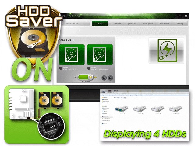 hdd saver1 ASRockHDD Saver  ฟีเจอร์เด็ดบนเมนบอร์ด ASRockปกป้องฮาร์ดดิสก์ตัวโปรด