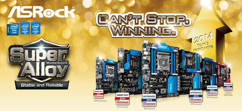 asrock top chart x99 z97 เมนบอร์ด ASRock 9 series  คว้ารางวัลหลายรายการจาก Toms Hardware