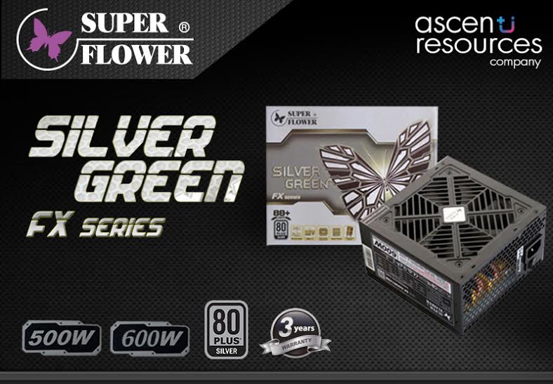 pr sf silver green fx Super Flower Silver Green FX Series จ่ายไฟนิ่ง การันตีคุณภาพด้วย 80 Plus Silver แต่ราคาระดับ Bronze !!