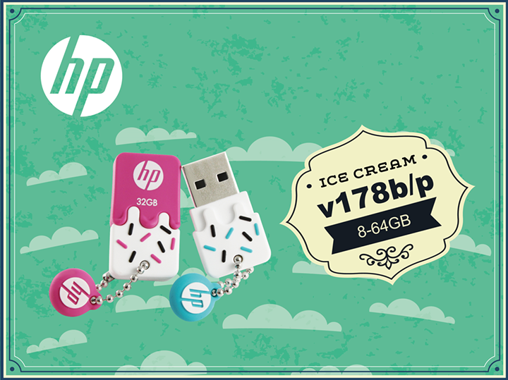 v178b p PNY ต้อนรับซัมเมอร์นี้~ ด้วยแฟลชไดรฟ์USBซีรี่ย์ ice cream HP v178p/b