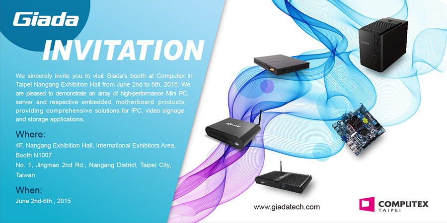 011 GIADA Technology ขนทัพผลิตภัณฑ์ Mini PC, Server  และ Motherboard ประสิทธิภาพสูงและล้ำสมัย เข้าร่วมแสดงในงาน Computex 2015