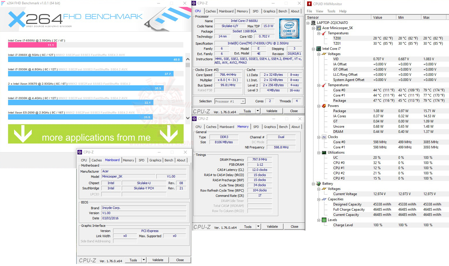 x264 Acer Aspire S 5 Review