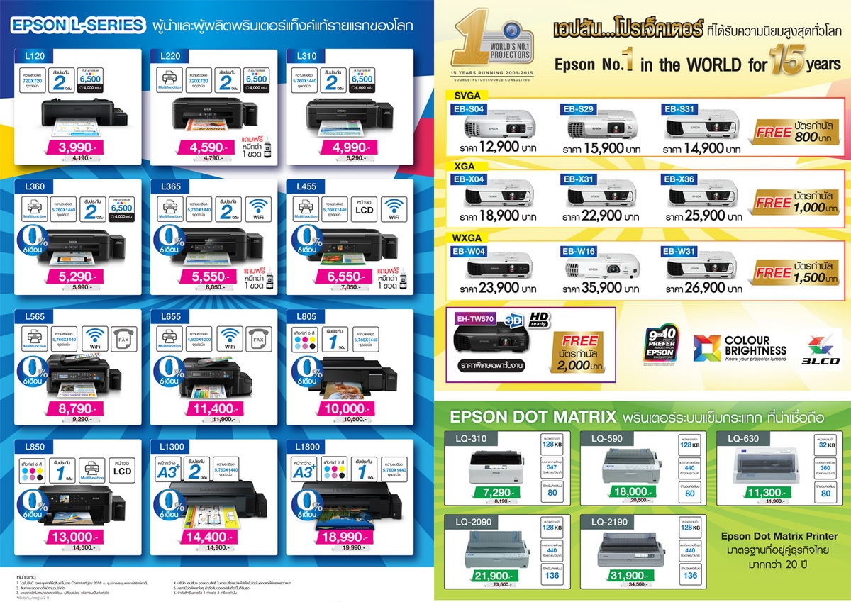 epson commart joy 2 เอปสันส่งโปรโมชั่น “ลดสนั่นเมือง” ในงาน Commart Joy 2016