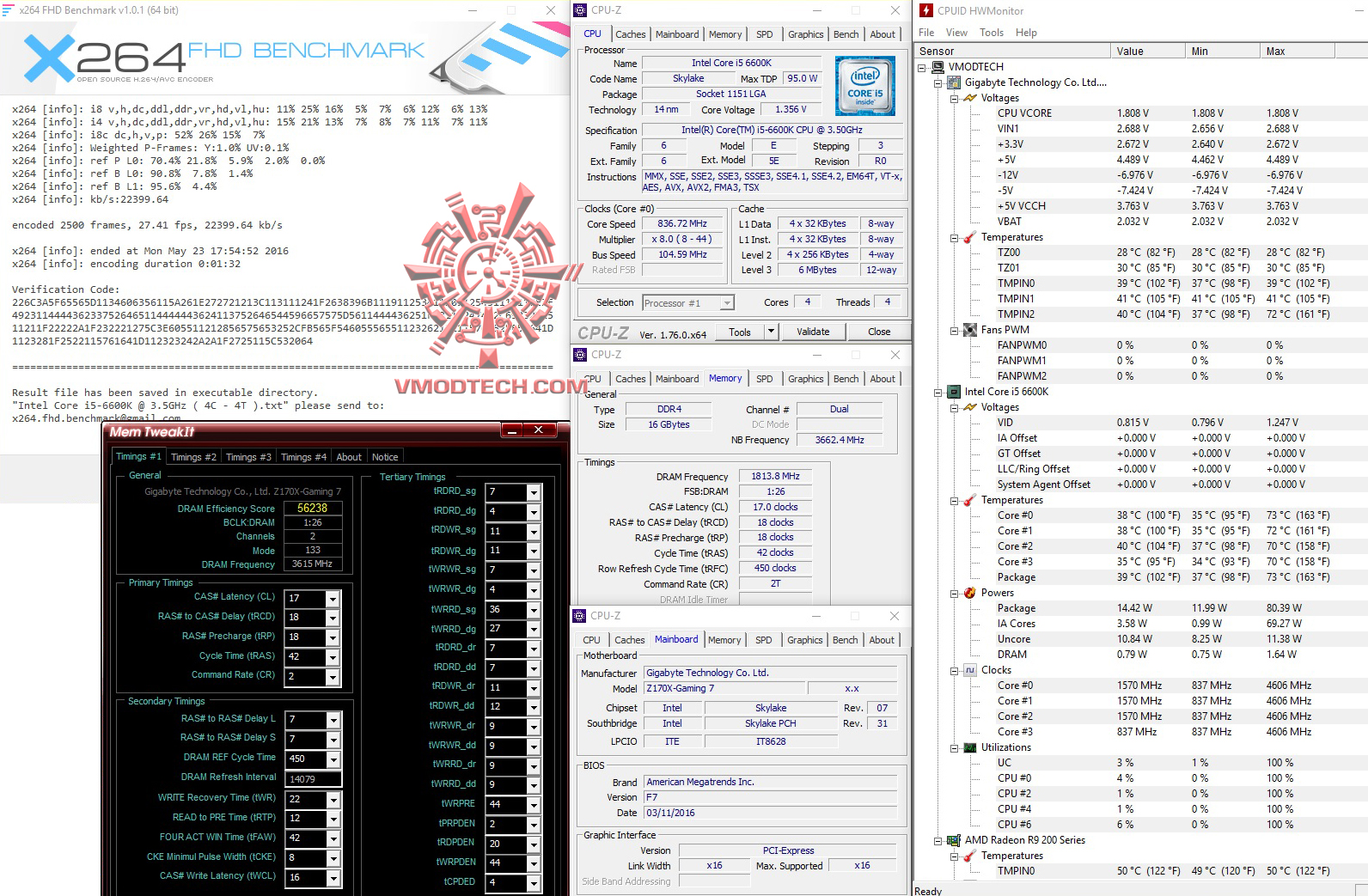 x264 2 Panram NINJA V DDR4 3000Mhz 16GB Review