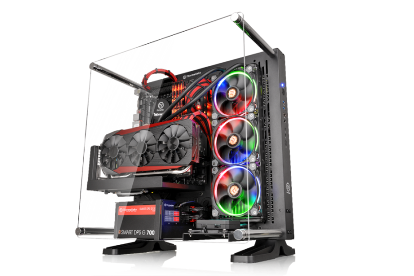 thermaltake core p3 black edition atx wall mount chassis The New Thermaltake Core P3 ATX Wall Mount Chassis Series Panoramic Viewing PC  Snow White and Black Edition