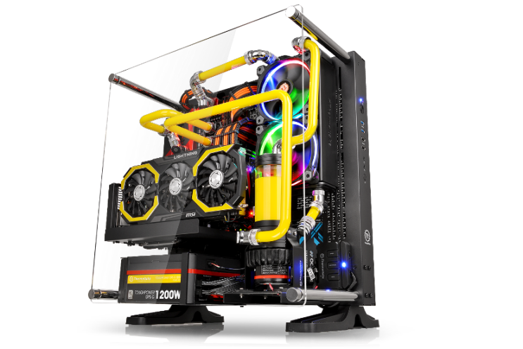 thermaltake core p3 black edition atx wall mount chassis 1 The New Thermaltake Core P3 ATX Wall Mount Chassis Series Panoramic Viewing PC  Snow White and Black Edition