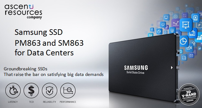 Ascenti Resources เปิดตัว SSD SAMSUNG PM863 และ SM863 เทคโนโลยีระดับ Enterprise สู่ Consumer