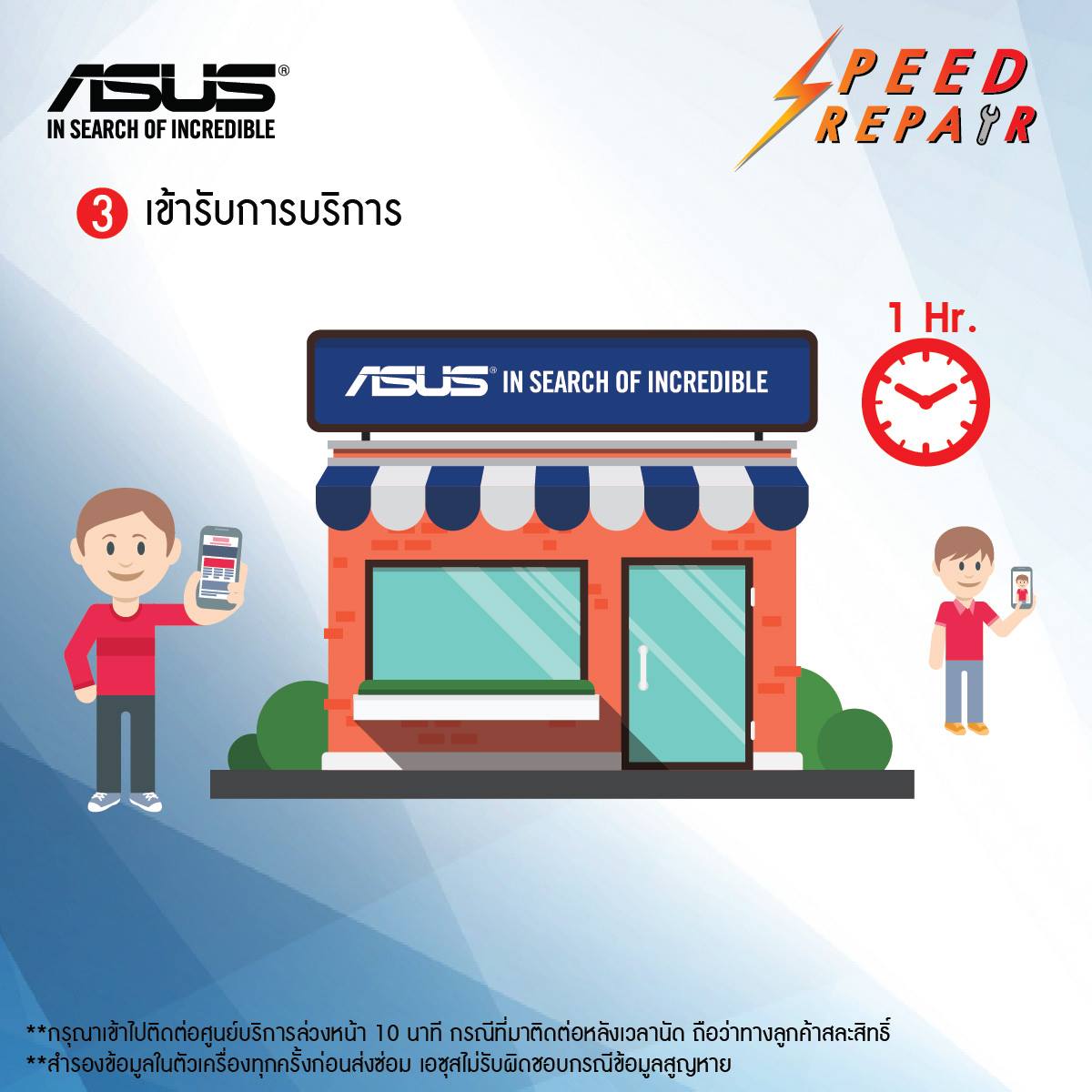 speed repair 5 ASUS Speed Repair Service   บริการซ่อมผลิตภัณฑ์ภายใน 1 ชั่วโมง