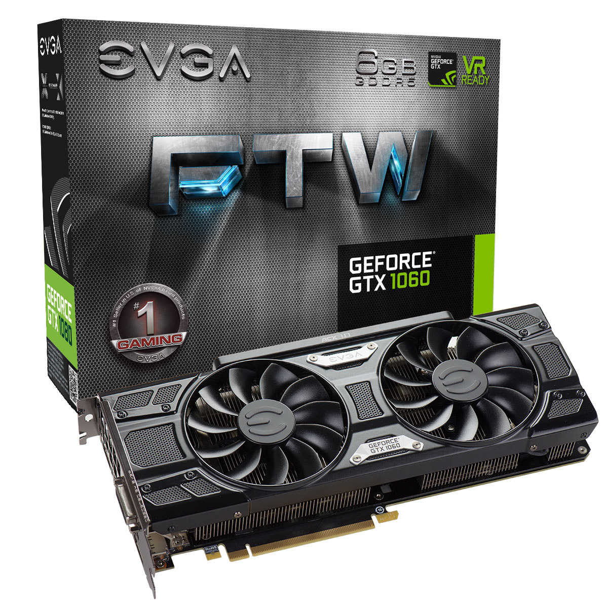 ftw EVGA GeForce GTX 1060 เปิดตัวการ์ดรุ่นใหม่สามรุ่นสามดีไซน์