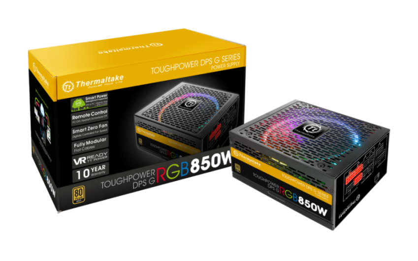 thermaltake toughpower dps g rgb gold series smart power supply unit with packaging Thermaltake เปิดตัวเพาวเวอร์ซัพพลายรุ่นใหม่ Toughpower DPS G RGB Gold Series Digital PSU ที่พร้อมรองรับ  TT Power VR Ready Certificated เต็มรูปแบบ