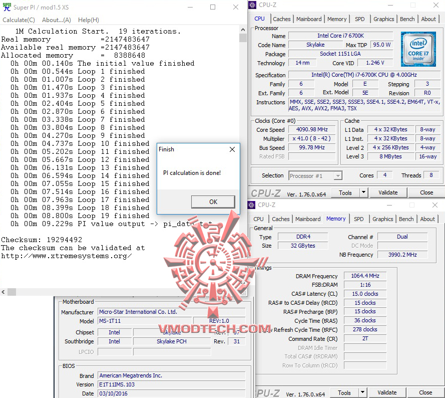 superpi 1mb MSI Vortex G65 6QF SLI REVIEW