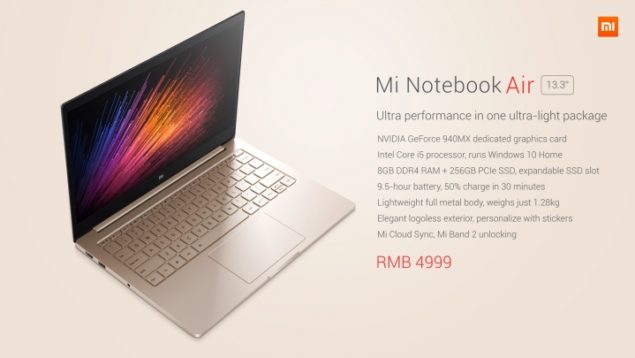 mi notebook air 20 635x358 เปิดตัว Xiaomi Mi Notebook Air อย่างเป็นทางการเสียที งามสุดๆจน Macbook ยังอาย กับราคาสุดเร้าใจที่ประมาณ 18,500  26,500 บาท!!