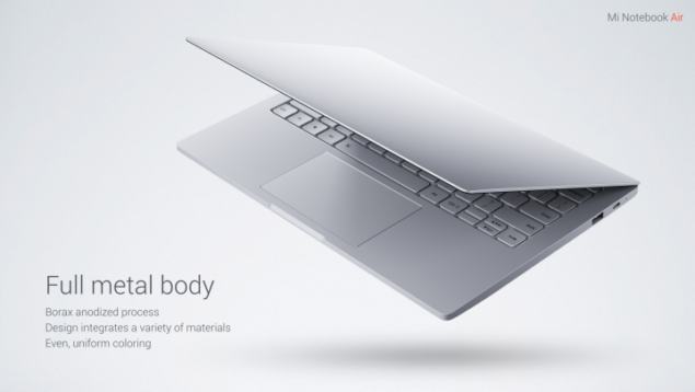 mi notebook air 7 635x358 เปิดตัว Xiaomi Mi Notebook Air อย่างเป็นทางการเสียที งามสุดๆจน Macbook ยังอาย กับราคาสุดเร้าใจที่ประมาณ 18,500  26,500 บาท!!