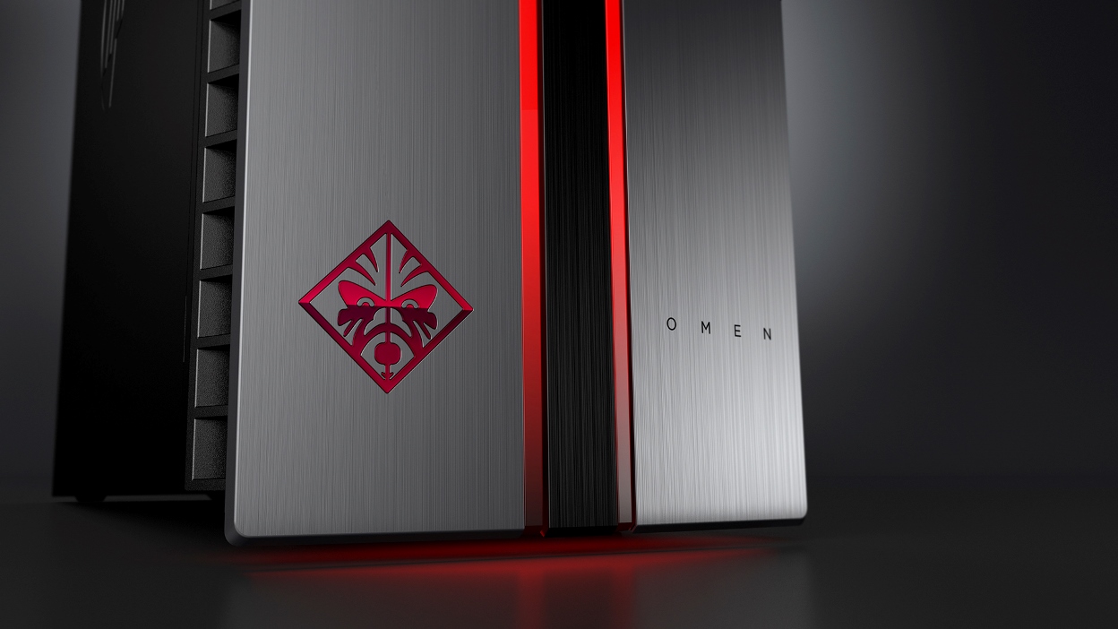 omen by hp desktop pc with dragon red led logo detail HP เปิดตัวกลุ่มผลิตภัณฑ์คอมพิวเตอร์เกมมิ่ง OMEN ที่มาพร้อมกับดีโซน์โฉบเฉี่ยว เดสก์ท็อปที่ให้ภาพเสมือนจริงและกราฟิกที่คมชัด