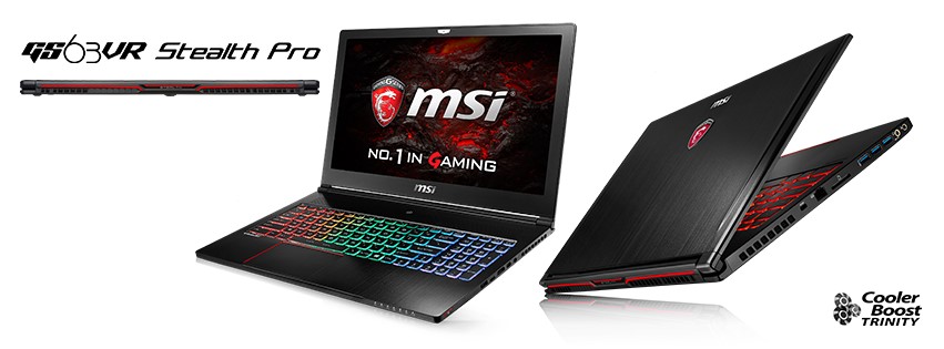 6 MSI Notebook เปิดตัวผลิตภัณฑ์ใหม่ล่าสุด ที่มาพร้อมกับกราฟฟิการ์ดรุ่นใหม่ล่าสุด Nvidia GEFORCE® GTX 10’ SERIES และพร้อมจำหน่ายแล้วที่ MSI Branding Shop