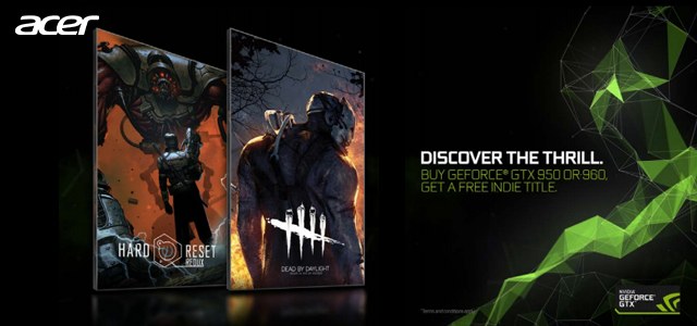 image1 Acer ใจดี แจก CODE INDIE TITLE เกม Hard Reset Redux หรือ Dead by Daylight จาก NVIDIA