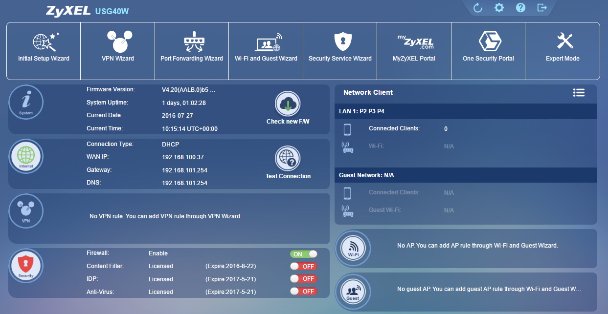 zld easymodegui 1 ไซเซล เปิดตัวเฟิร์มแวร์รุ่นล่าสุด ZLD 4.20 เสริมเกราะป้องกันภัยเครือข่ายธุรกิจเอสเอ็มบี