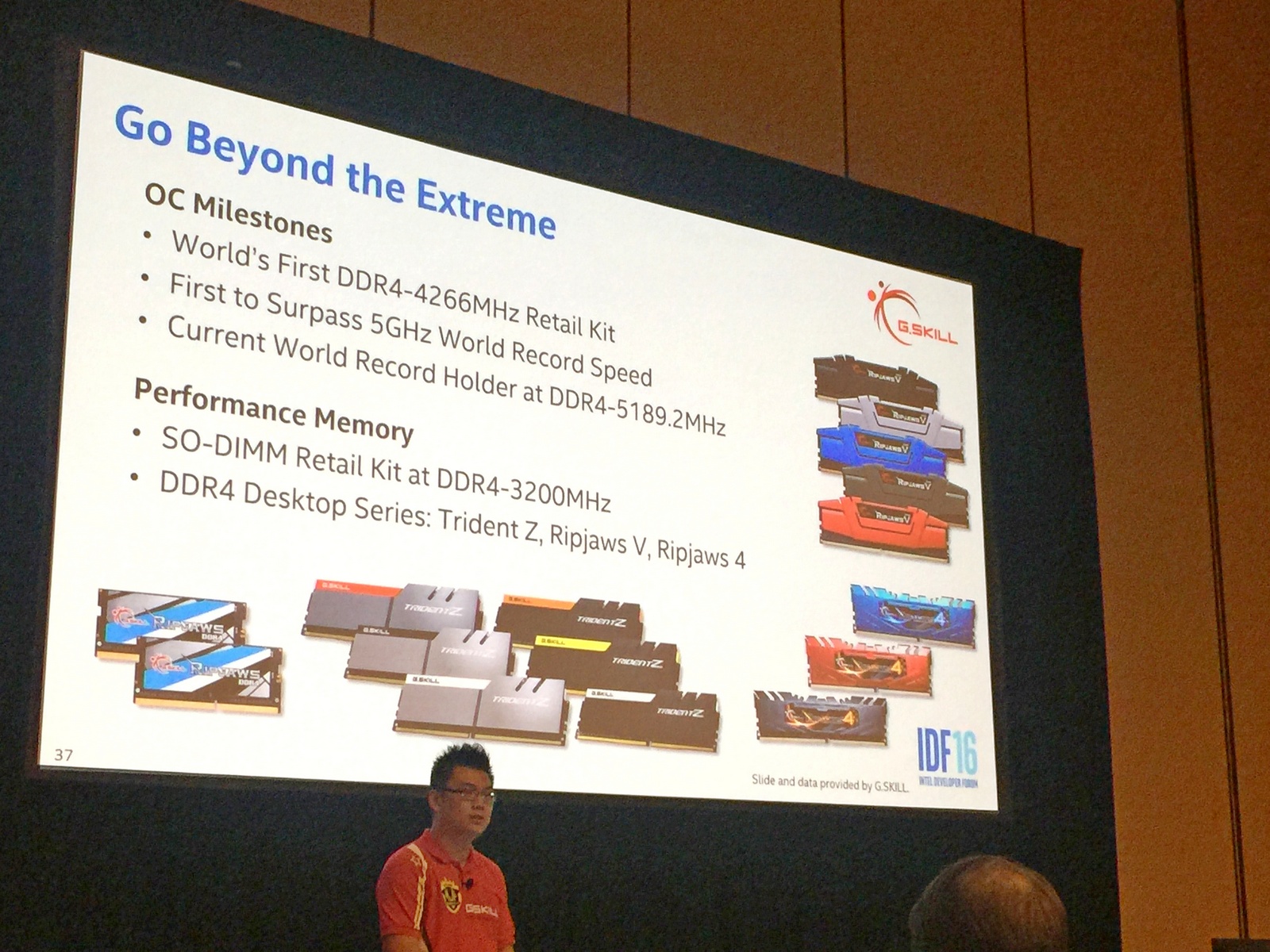 technical session g skill speaker G.SKILL เปิดตัวเดโมแรมรุ่นใหม่ล่าสุดตัวแรงความจุสูง Trident Z series DDR4 3333MHz CL14 128GB และ DDR4 3333MHz CL13 64GB Memory ในงาน IDF 2016